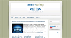 Desktop Screenshot of memoryspring.com