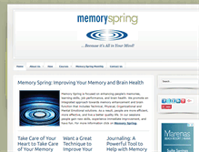 Tablet Screenshot of memoryspring.com